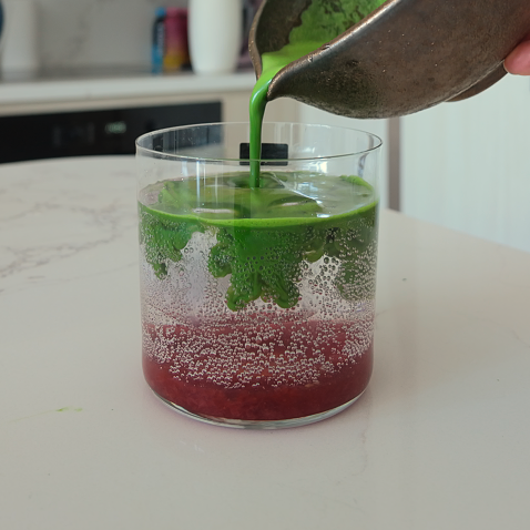 Strawberry Matcha Spritz